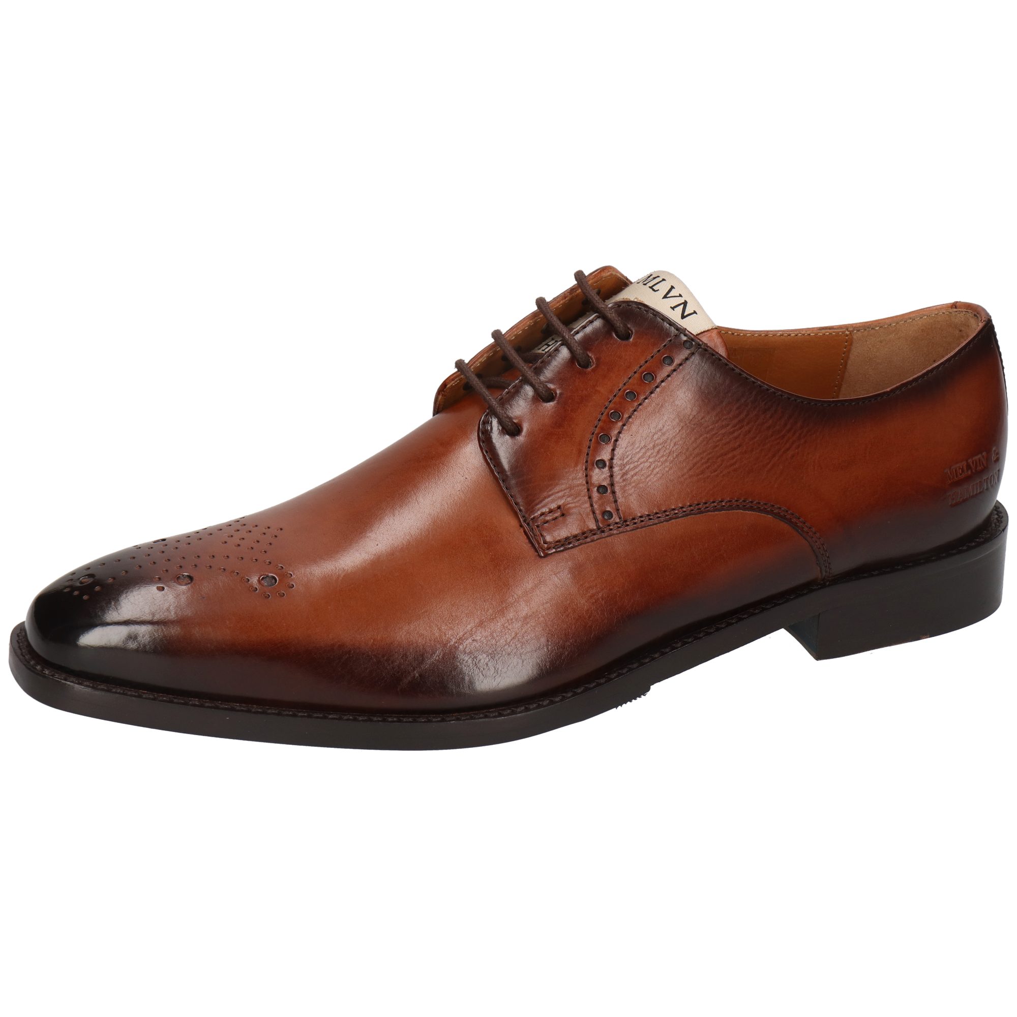 Chaussures Homme Melvin & Hamilton Dylan 2 - Oxford En Cuir à Plat, Fabriqué à La Main, Look Classique Et Élégant - 4