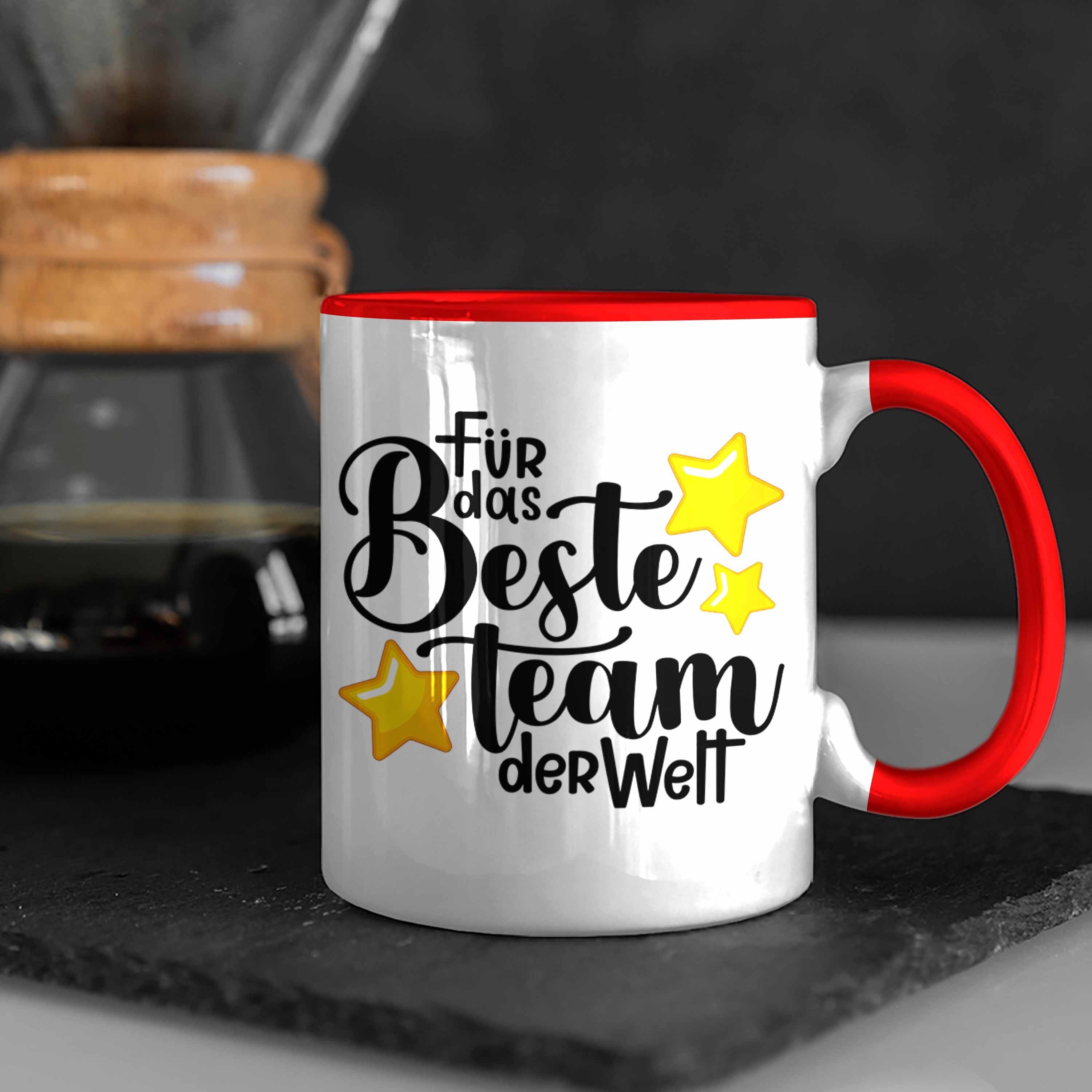 Tasse Trendation Lustige Geschenkidee Angestellte Geschenk Arbe Tasse Rot Teammitglied Team