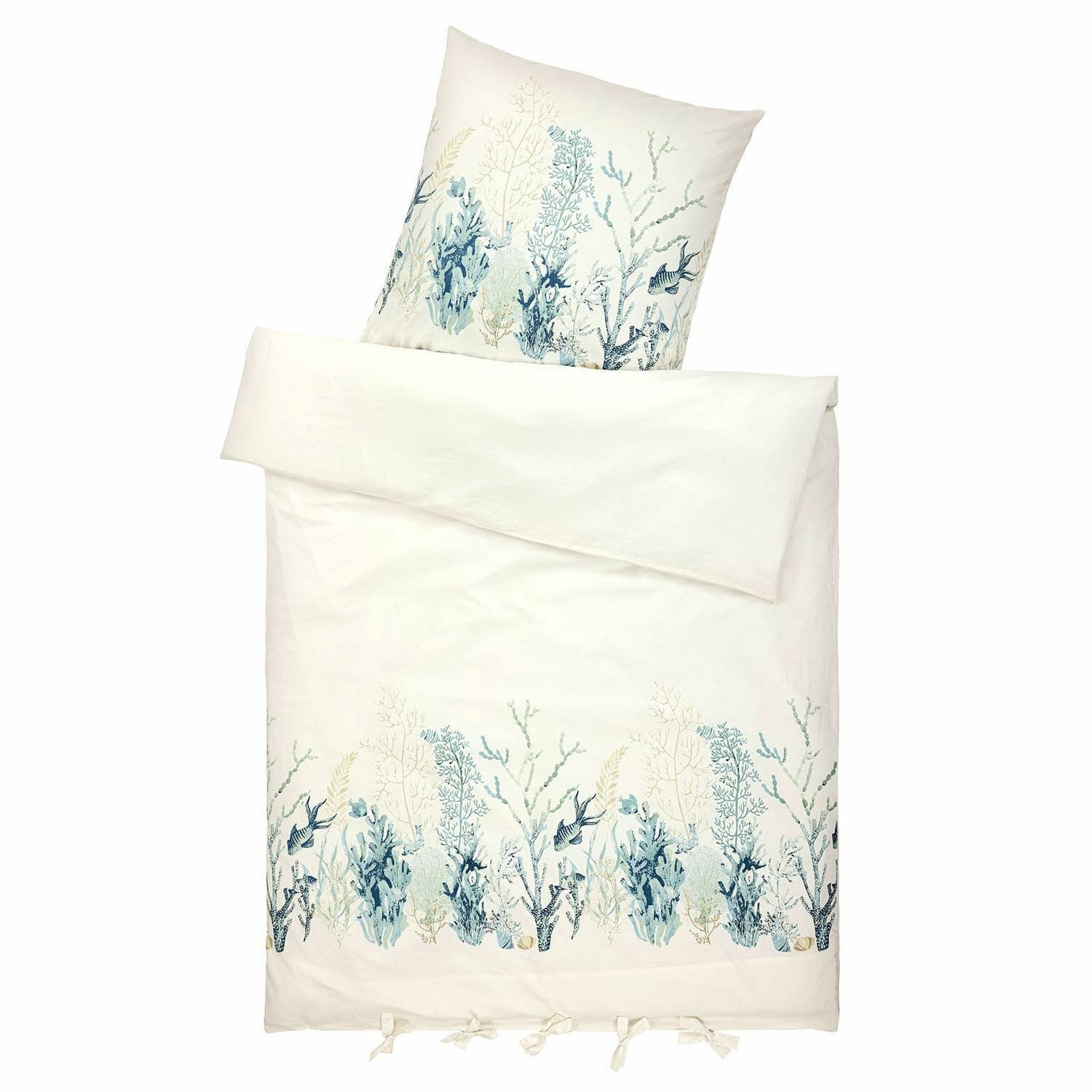 Bettwäsche Bettwäsche Grosmagny creme/blau