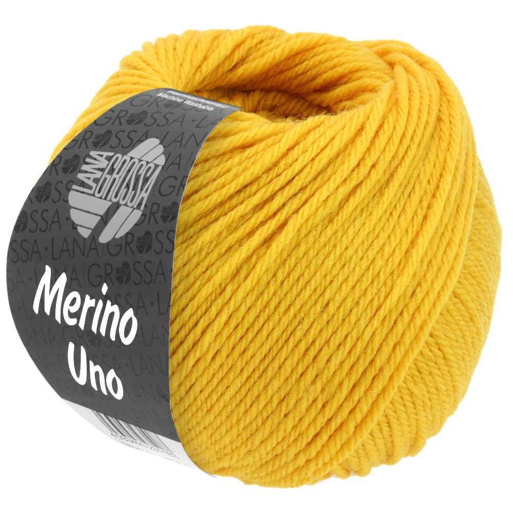 LANA GROSSA MERINO UNO Häkelwolle, 125 m (Extrafeine Merinowolle mit Superwash-Ausrüstung), 50 g