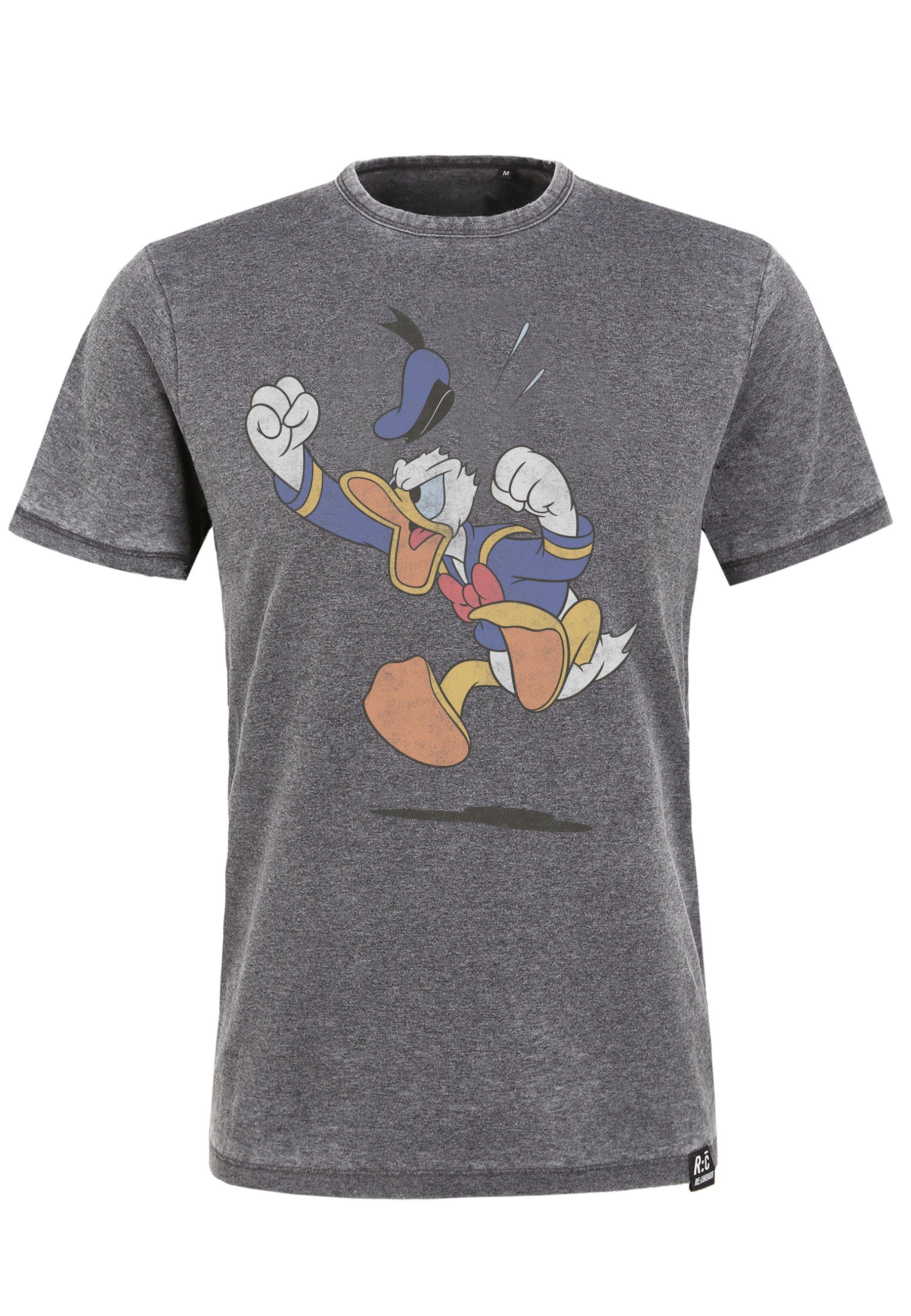 Duck Disney Donald dunkelgrau Angry T-Shirt Recovered