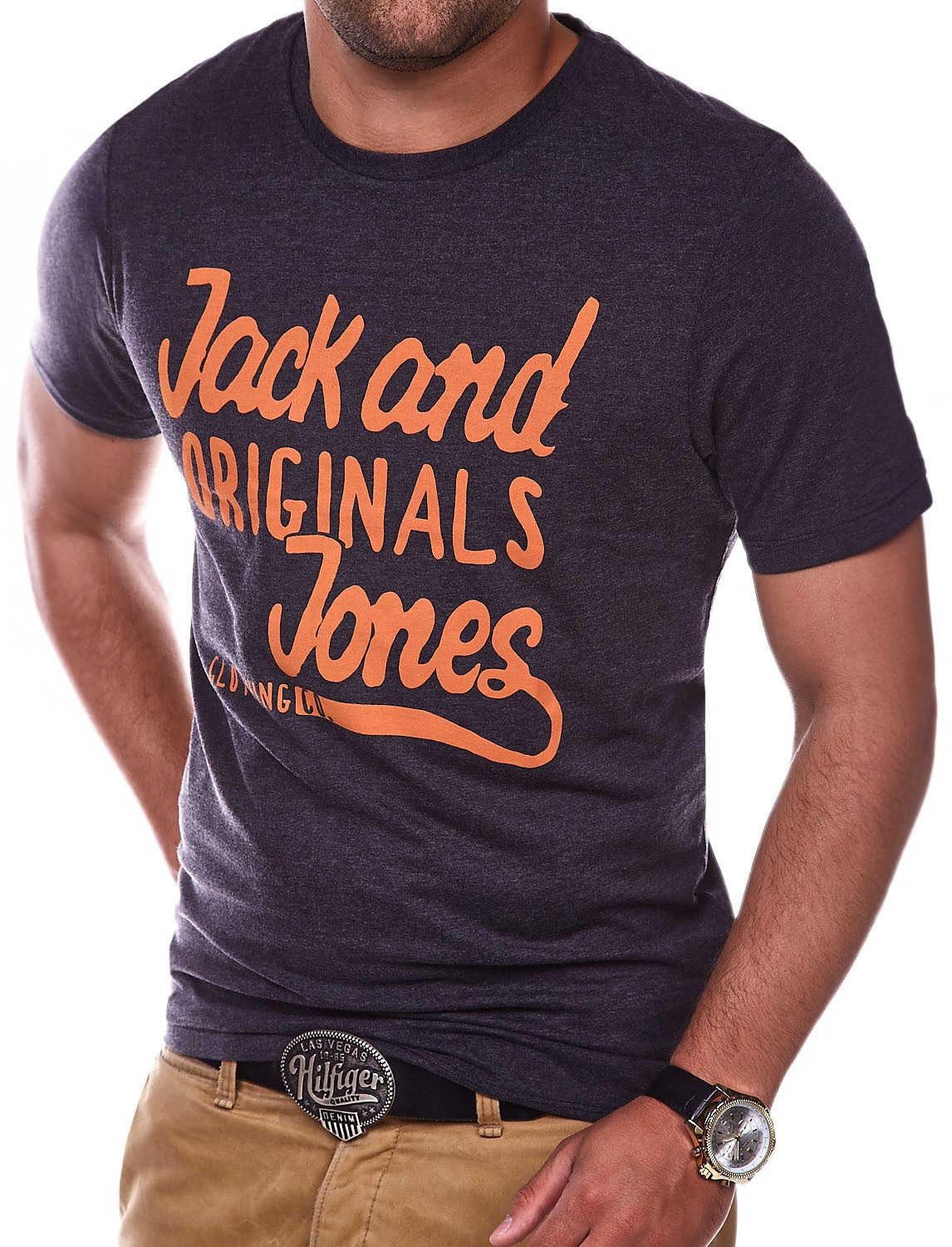 Jack & Jones T-Shirt JJJORCOCOSTEE Herren mit Print O-Neck