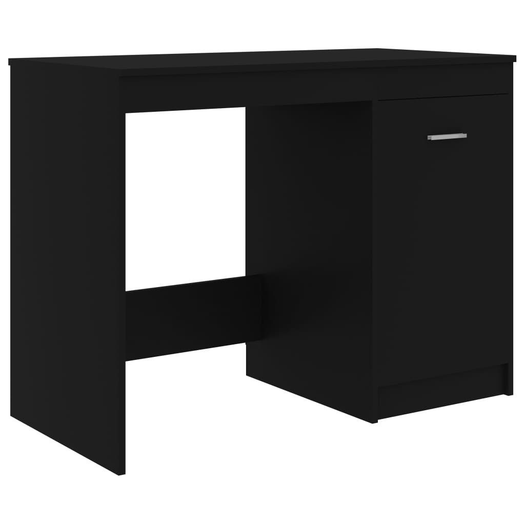 Holzwerkstoff Schwarz | Schwarz cm Schreibtisch 100x50x76 Schwarz vidaXL Schreibtisch