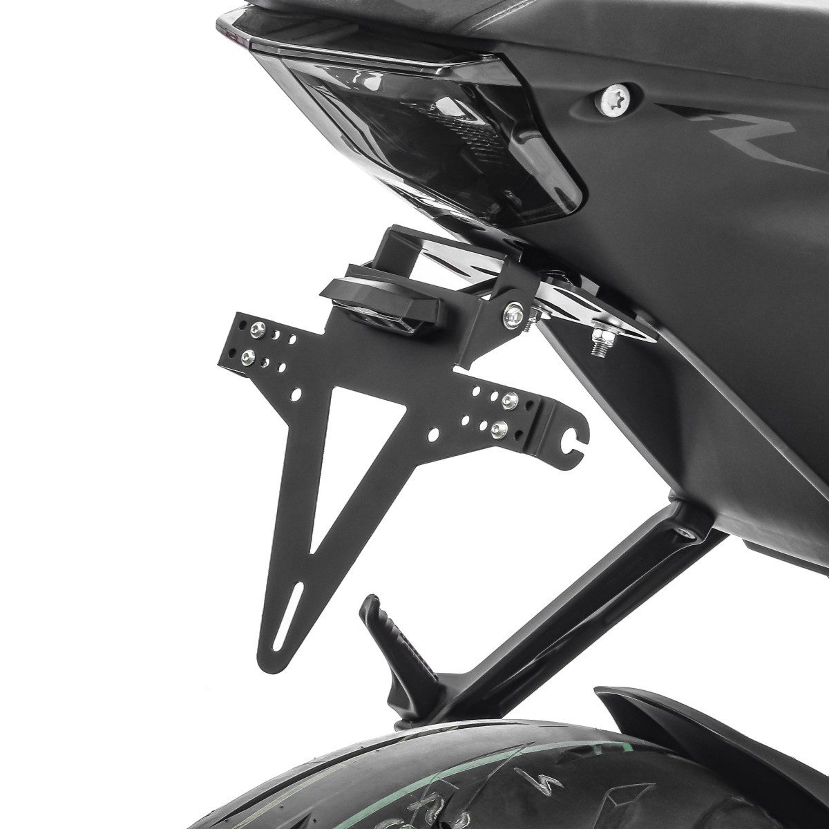 Zaddox Kennzeichenhalter Motorrad Kennzeichenhalter / Nummernschildhalter # KH4 mit Beleuchtung