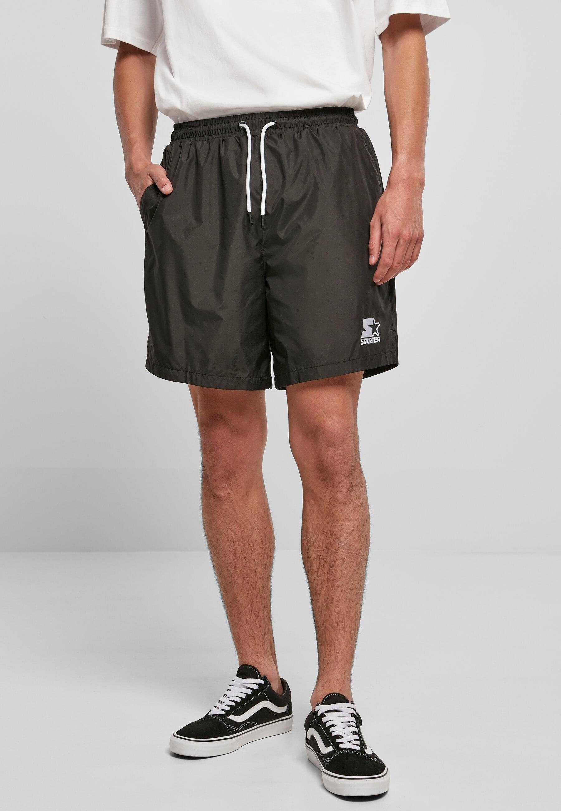 (1-tlg) Black Starter Beach Shorts Starter Label Herren Sweatshorts