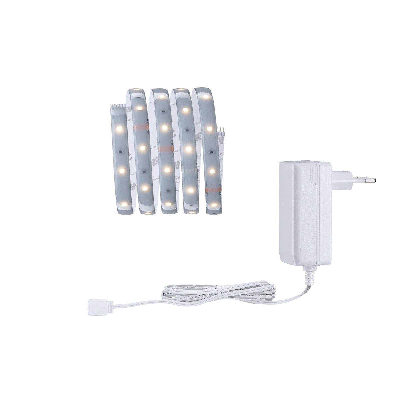 LED-Streifen MaxLED 250 Basisset 1,5m 2700K 6W 230/24V 24VA Silber Kunststoff