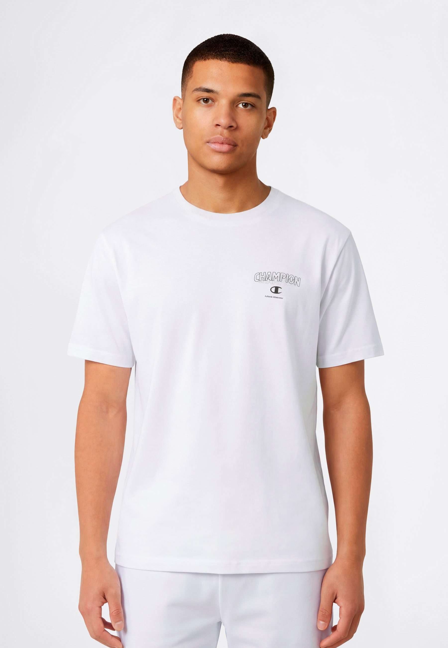 Champion T-Shirt Graphic Tee sportlicher Stil, Kurzarm, für sportliche Akti günstig online kaufen