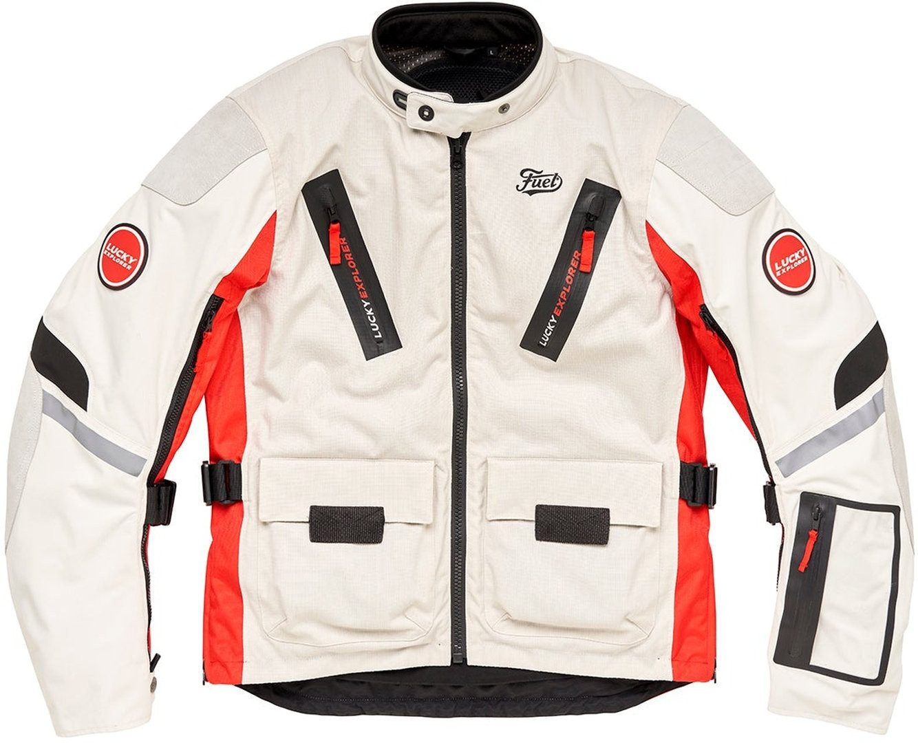 Fuel Motorradjacke Astrail Lucky Explorer Motorrad Textiljacke Rückenprotektor enthalten