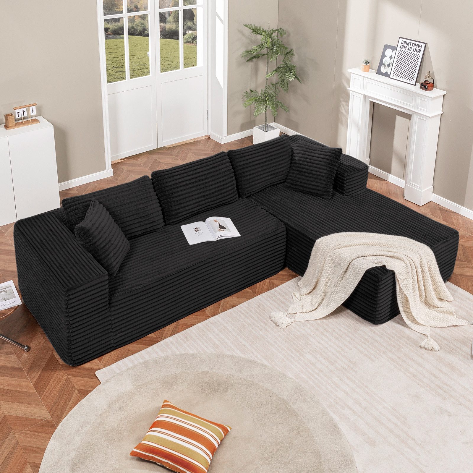 COMHOMA Sofa Big-Sofa, L-förmige Sofa, Couch günstig online kaufen
