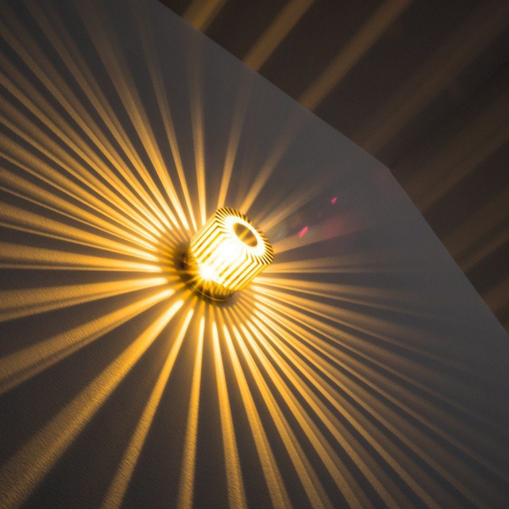 Leuchtmittel, Wandleuchte »Icciano« hofstein Wandspot, aus 1xG9, ohne Metall mit in Lichteffekt Nickel-matt, Wandlampe