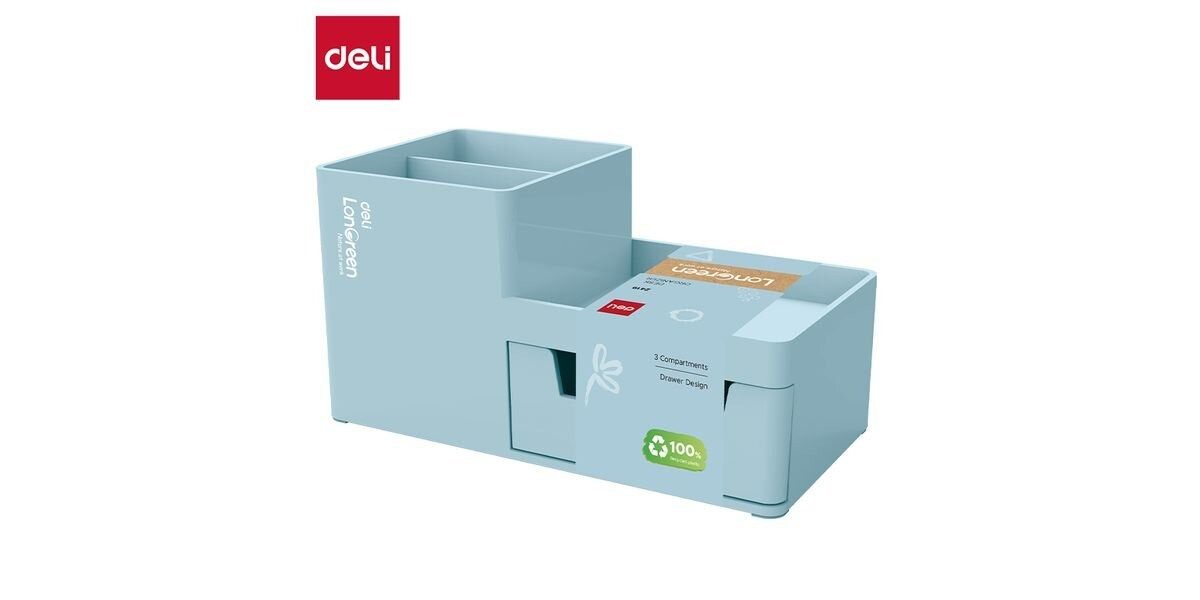 DELI Schubladenbox DELI Schreibtisch Organizer LonGreen