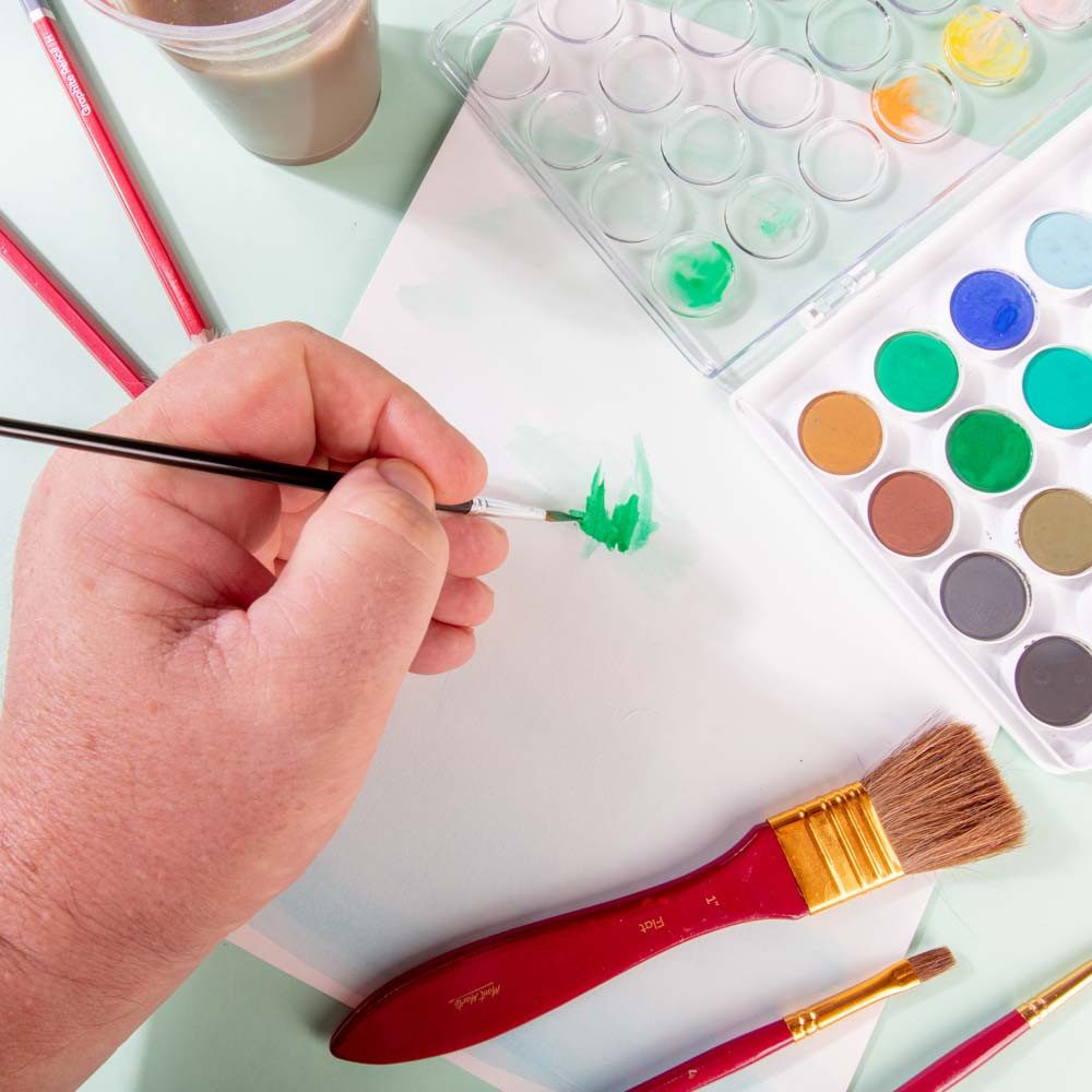 Mont Marte Aquarellfarbe Wasserfarben Set – 16 / 24 / 36 brillante Farben mit 1 Pinsel, Hoch pigmentiert, leicht mischbar – für Einsteiger & kreative Projekte
