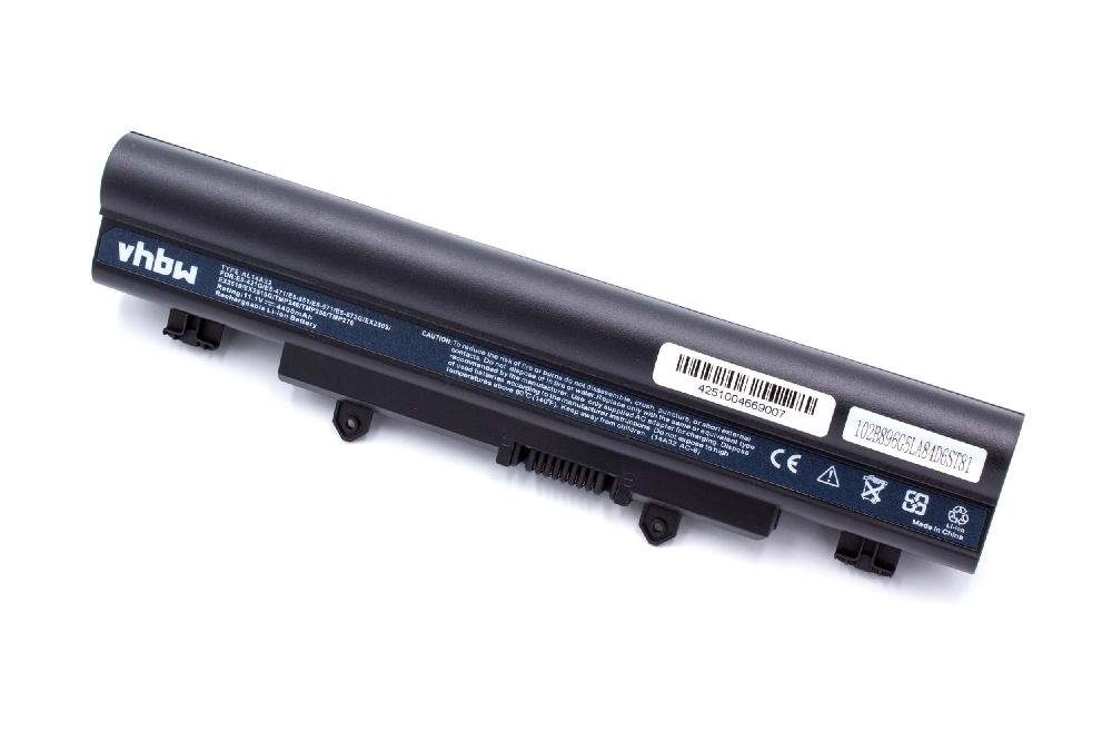 vhbw passend für Acer Aspire E5-521, E5-521G, E5-531, E5-551, E5-551G, Laptop-Akku 4400 mAh