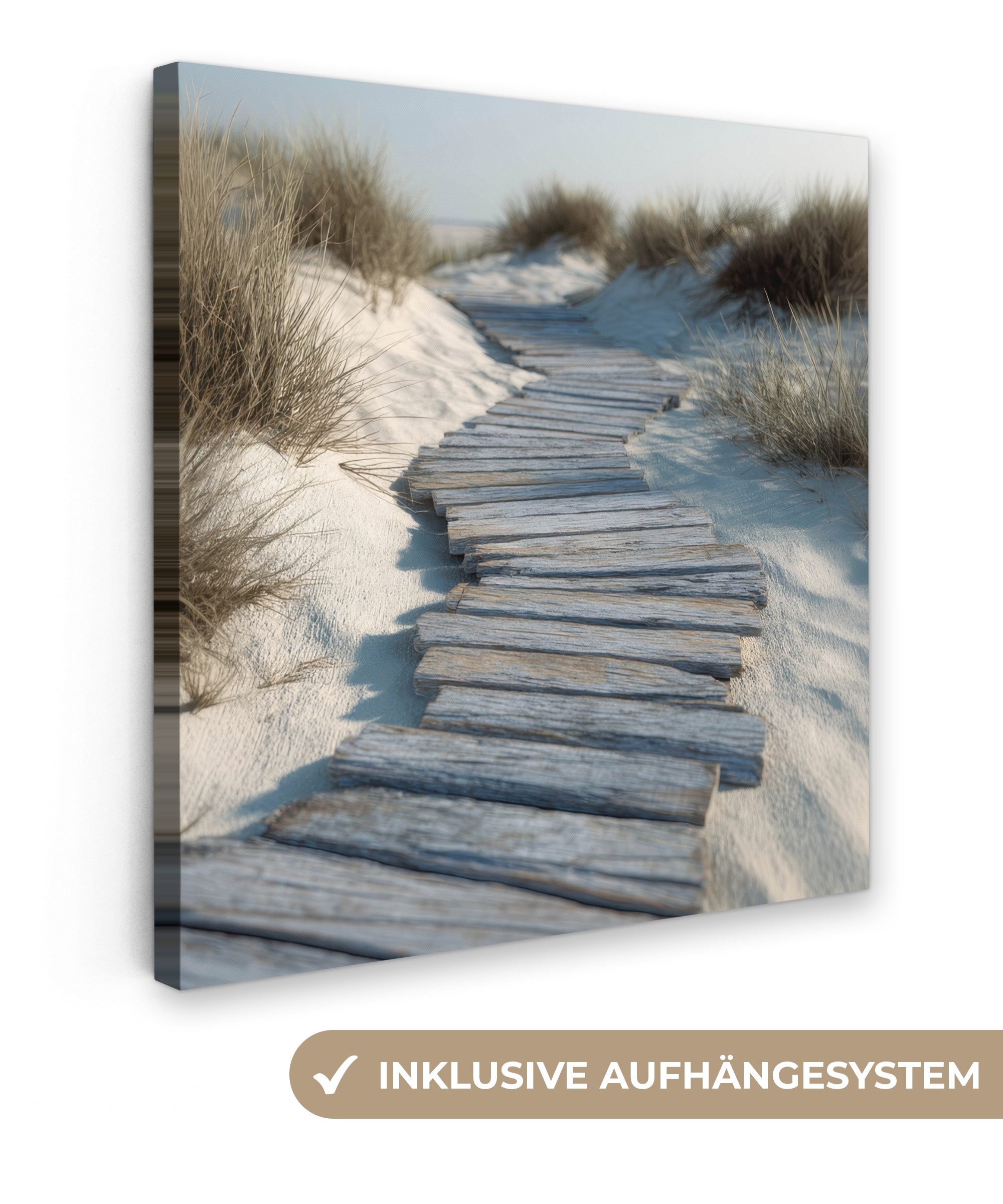 OneMillionCanvasses® Leinwandbild Pfad - Regale - Dünen - Gras, Fotodruck ( günstig online kaufen