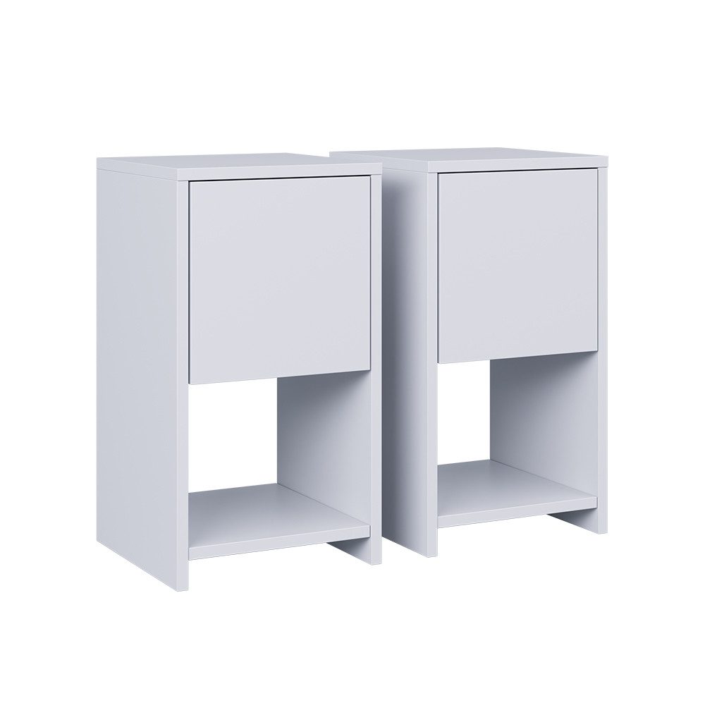 Vicco Nachtschrank Evo, Weiß, 2er Set günstig online kaufen