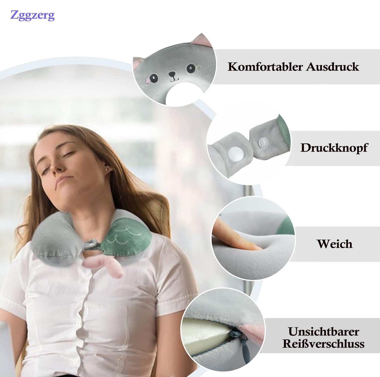 zggzerg Nackenkissen Nackenkissen, Nackenkissen Kinder für günstig online kaufen
