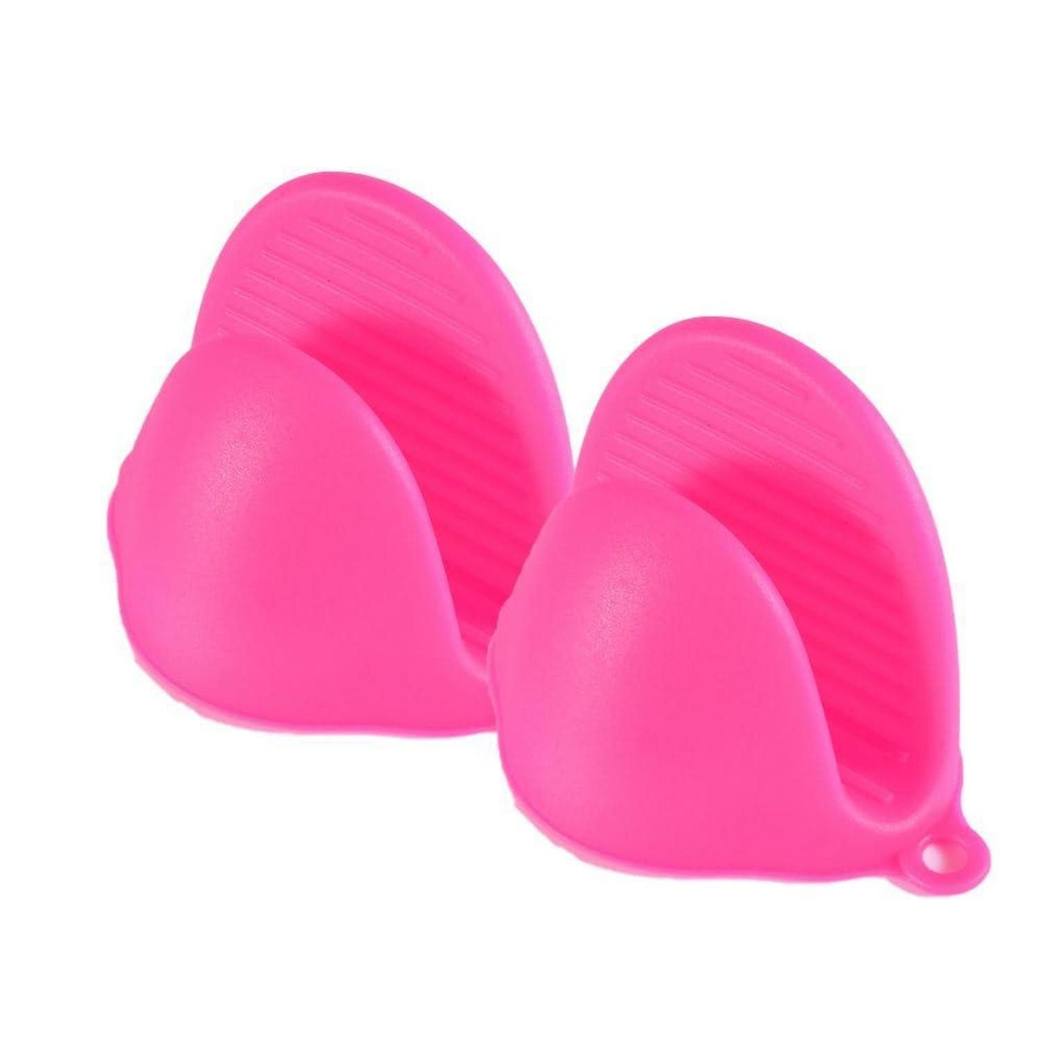 LuxusKollektion Topfhandschuhe Ofenhandschuhe Silikon Mini Rose Rutschfest
