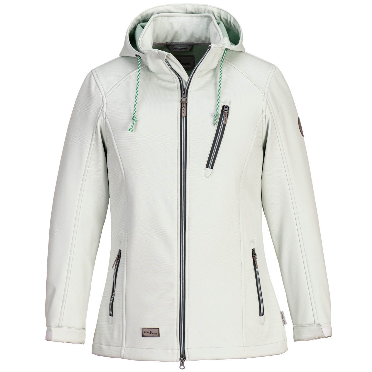 Damen Wave Softshelljacke mint Blue - mit Outdoorjacke Jessica Jacke Fleece-Innenfutter