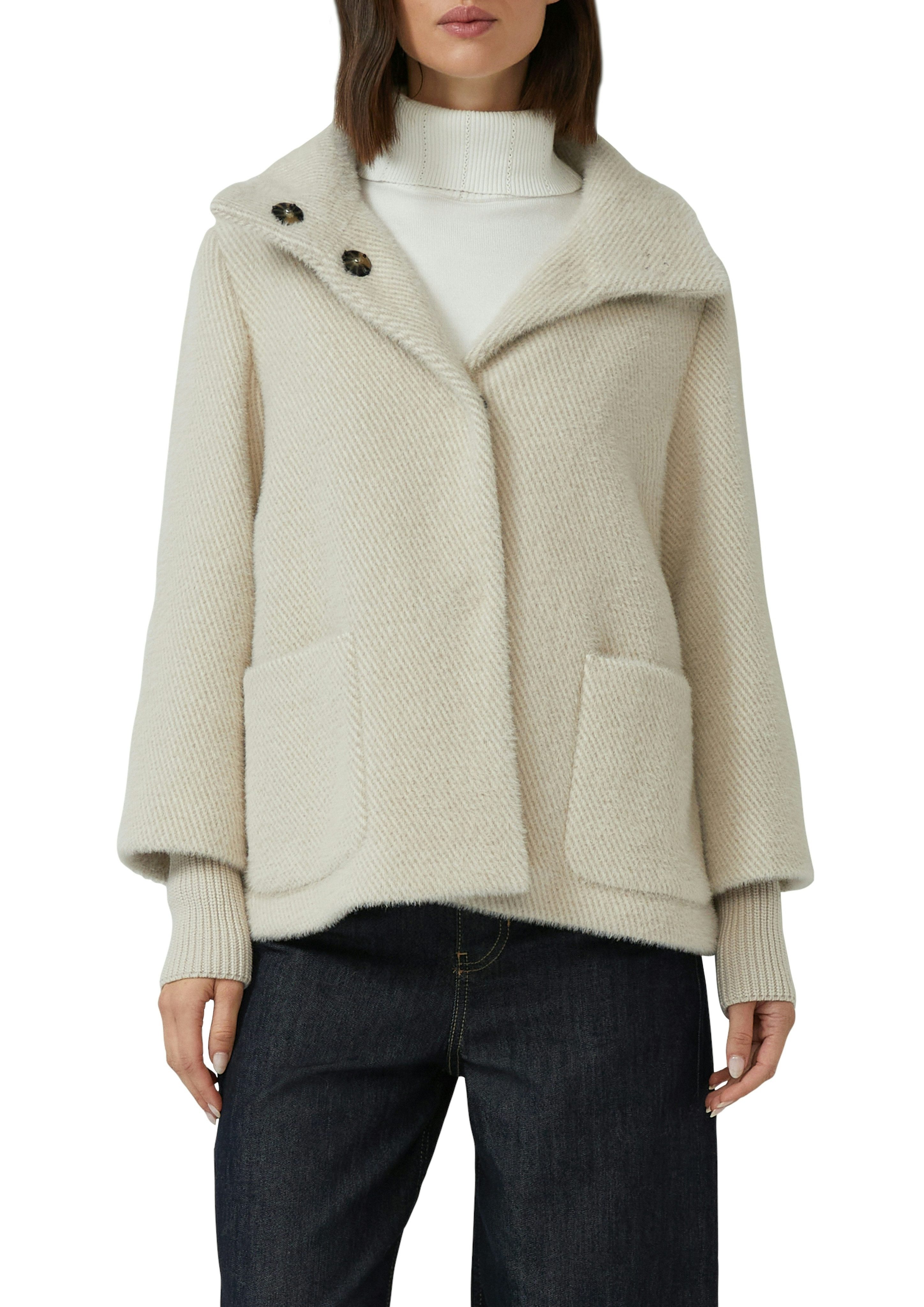 s.Oliver BLACK LABEL Outdoorjacke mit hochschließendem Kragen