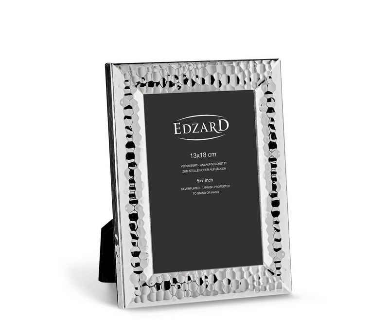 EDZARD Bilderrahmen Gubbio, versilbert und anlaufgeschützt, für 13x18 cm Bilder - Fotorahmen