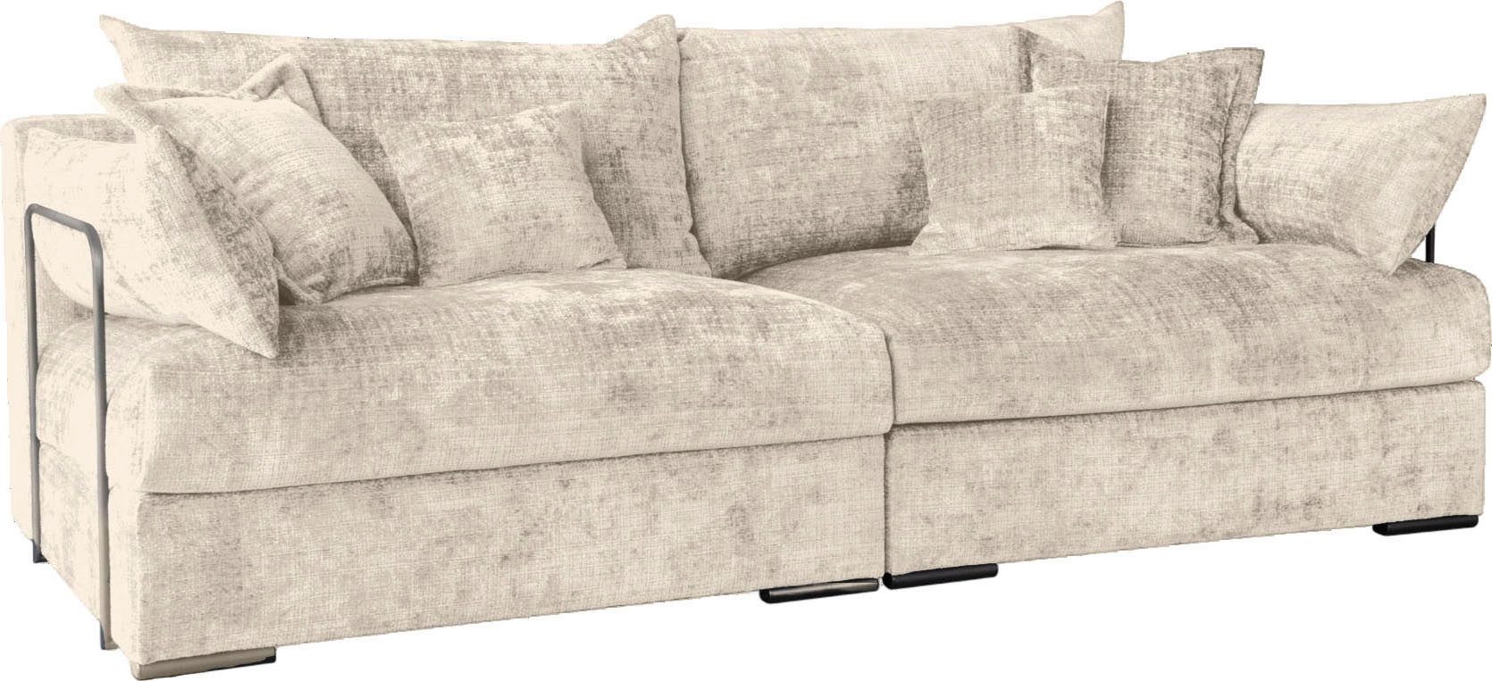 Home affaire Big-Sofa Casa, Breite 247 cm, Mega-Sofa, Cord oder Chenille-Struktur wählbar, mit Federkern!