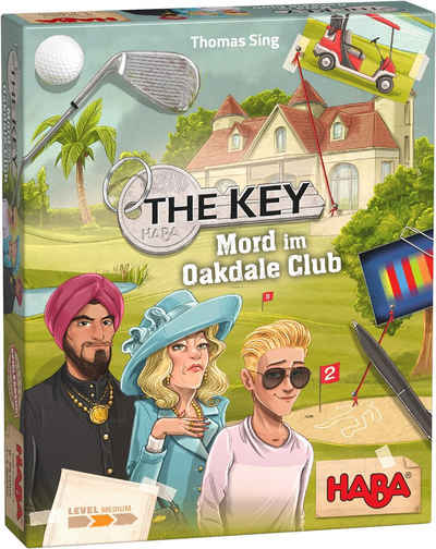 Haba Spiel, Detektiv-Spiel The Key Mord im Oakdale Club, Made in Germany