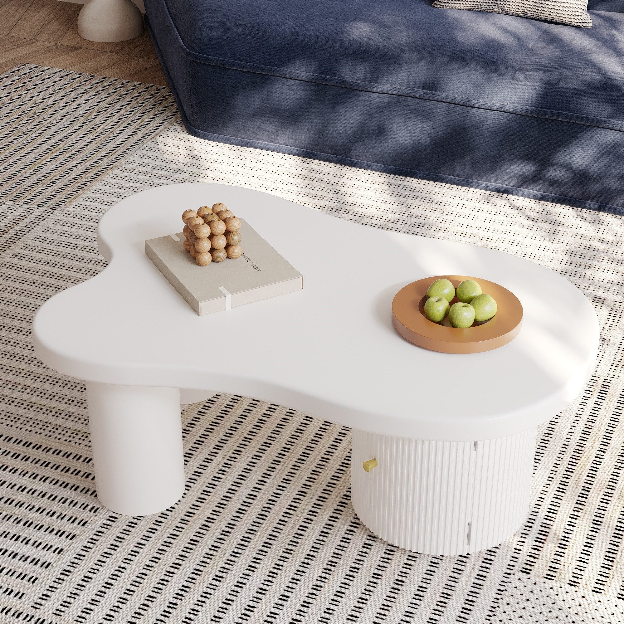 Merax Couchtisch Wolke Kaffeetisch Beistelltisch Sofatisch günstig online kaufen