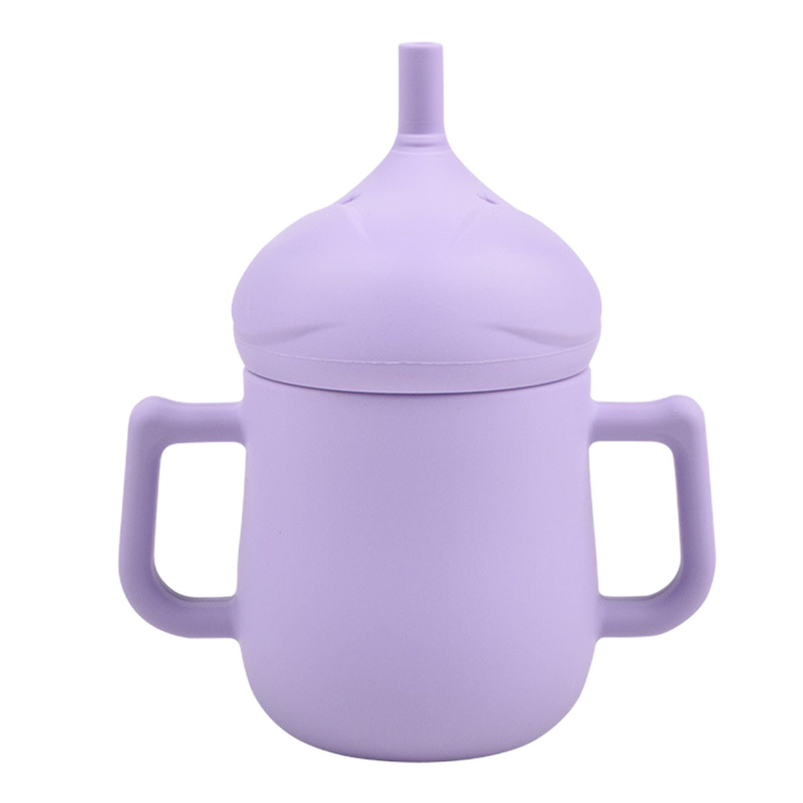 Strohhalm Mit Weicher Kinderbecher purple Griffen, Blusmart Und Kinderbecher Baby-Lerntrinkbecher