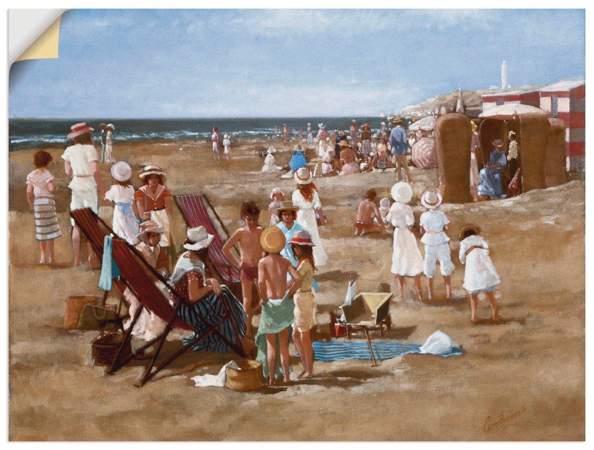Artland Wandbild Kinder am Strand, Gruppen & Familien (1 St), als Leinwandbild, Wandaufkleber oder Poster in versch. Größen