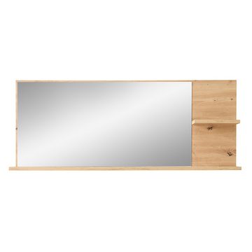 Lomadox Garderobenspiegel BLISS-36, Eiche Flurspiegel Garderobe Spiegel Ablage 148x60x16,5 cm