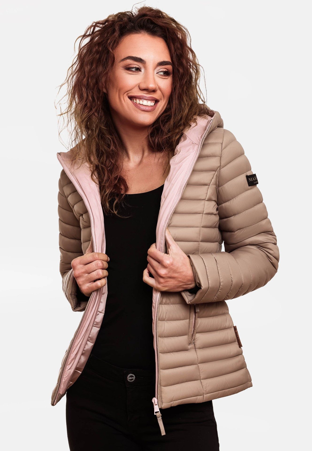 Marikoo Steppjacke Asraa Übergangsjacke mit kontrastfarbendem günstig online kaufen