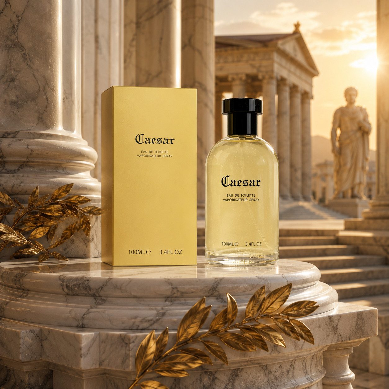 Fine Perfumery London Eau de Toilette Caesar Pour Homme Frisch Aromatisch Holzig 100ml, Hergestellt in UK, Herrendüfte, Frisch & Belebend