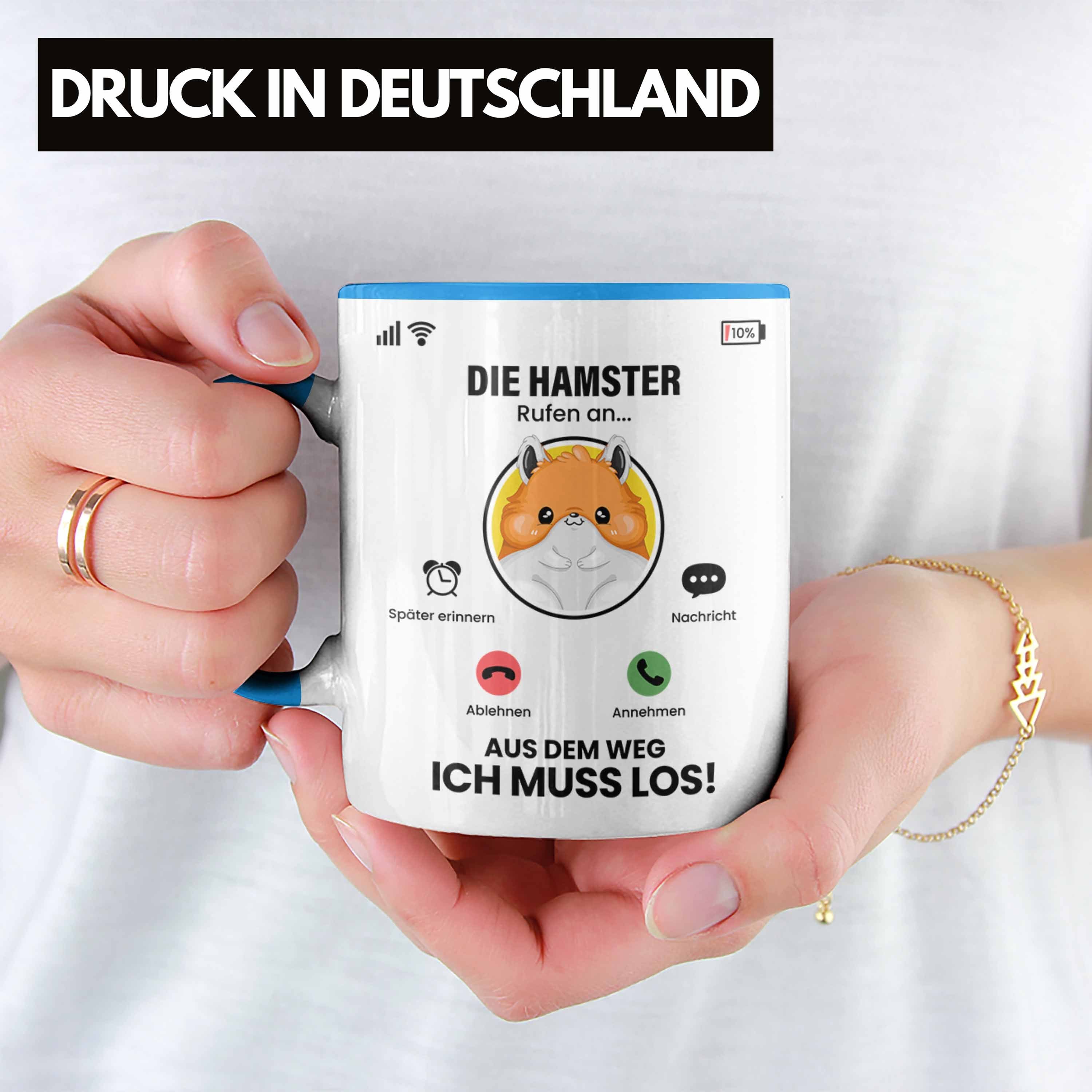 für Hamster Tasse Tasse Züchter Gesch An Die Trendation Rufen Hamster Geschenk Besitzer Blau