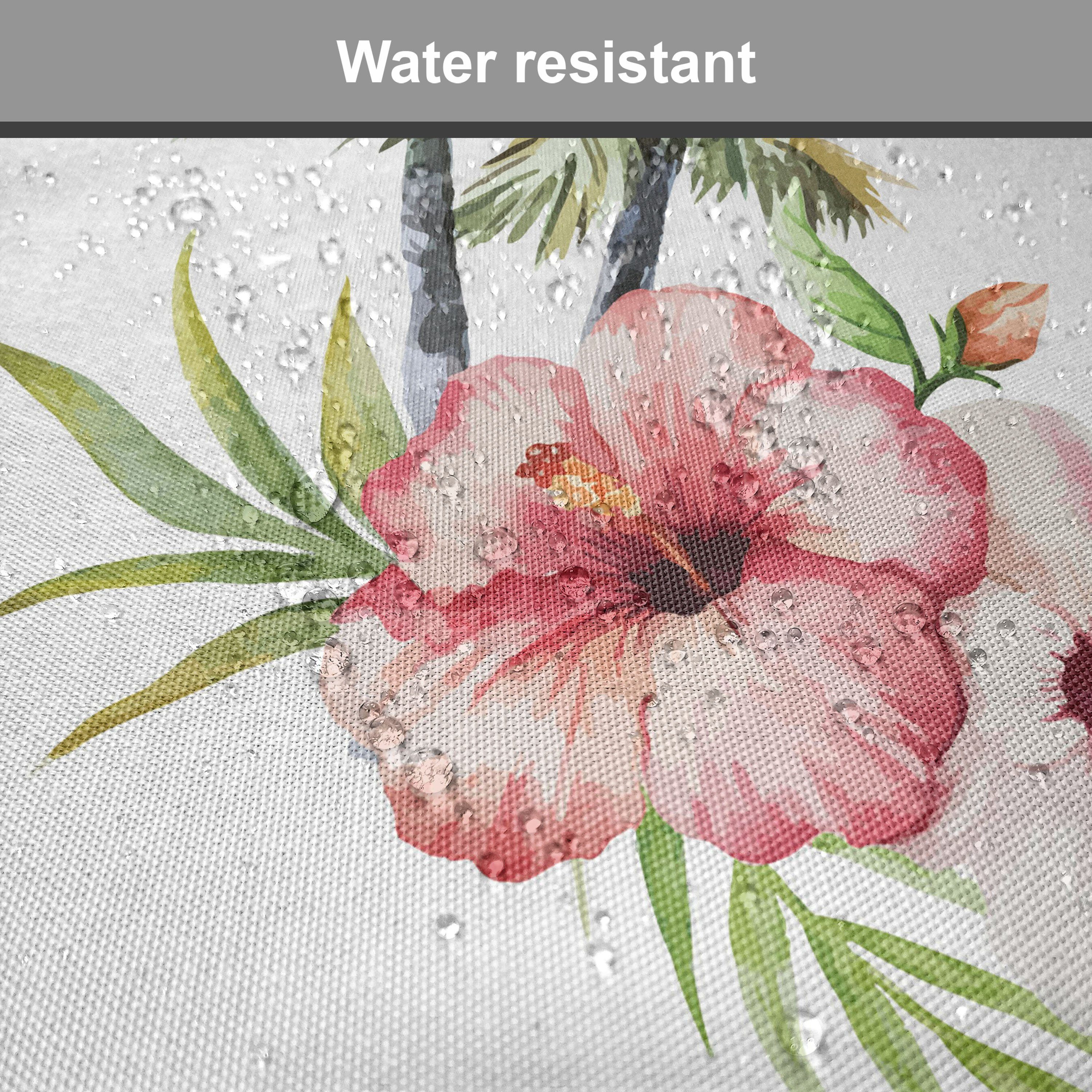 Stuhlkissen Küchensitze, mit Abakuhaus für Hibiscus Kissen Palmen Dekoratives Hawaii wasserfestes Riemen