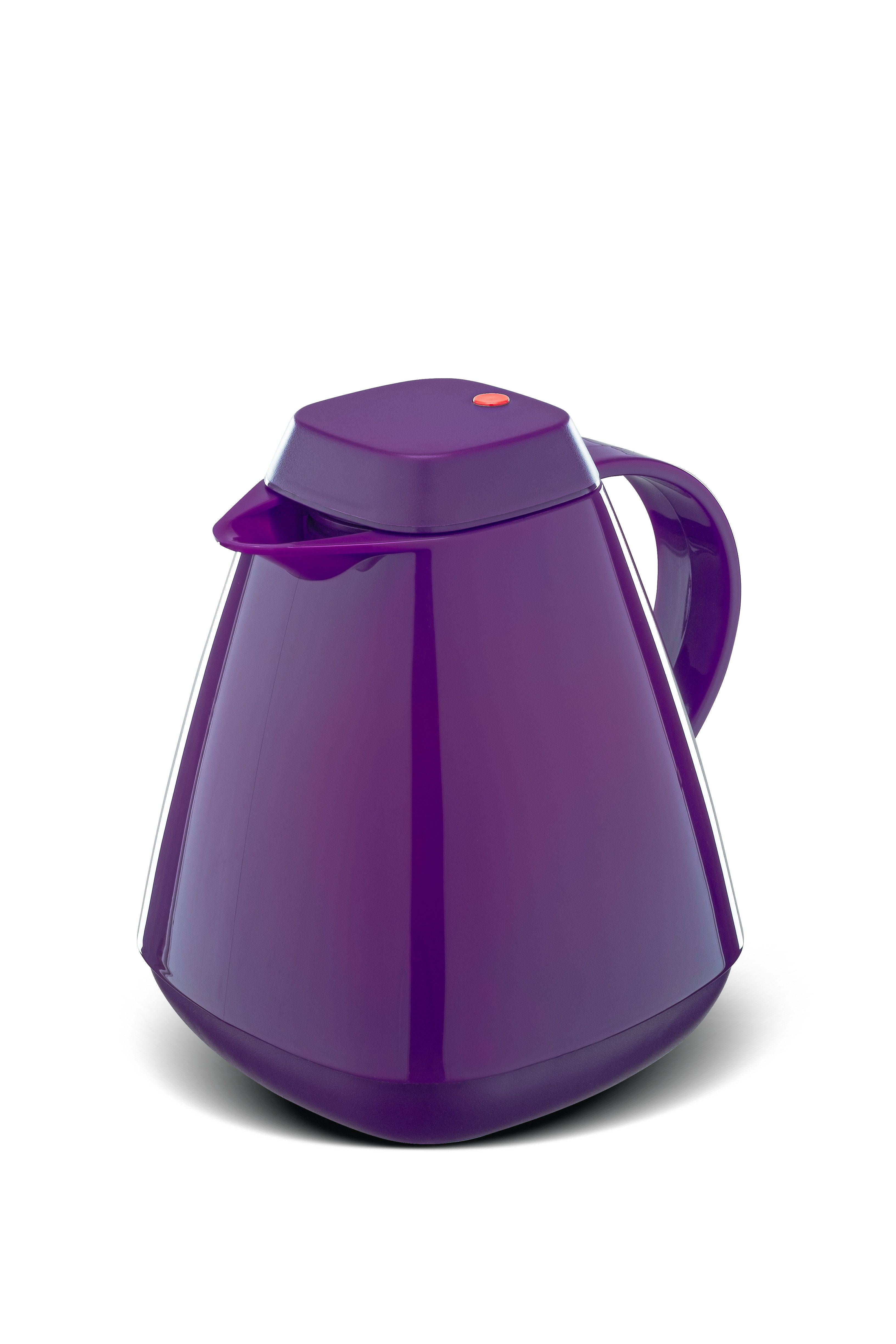 ROTPUNKT Isolierkanne 1,0 Liter 650 Glaseinsatz I hochwertig I Thermokanne I 24 Std heiß, (Kaffeekanne I Teekanne), robust und auslaufsicher