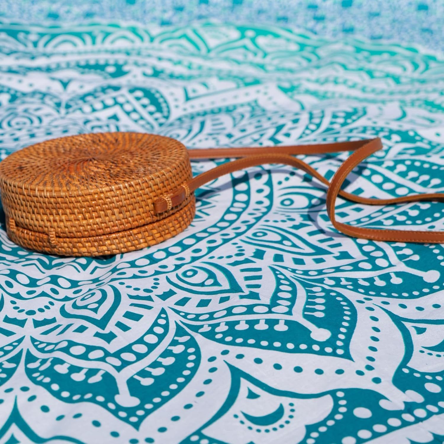 Wiladu Wandteppich Mandala Tuch Wand Mehrzweck Pareo Strandtuch XXL für Camping und Yoga