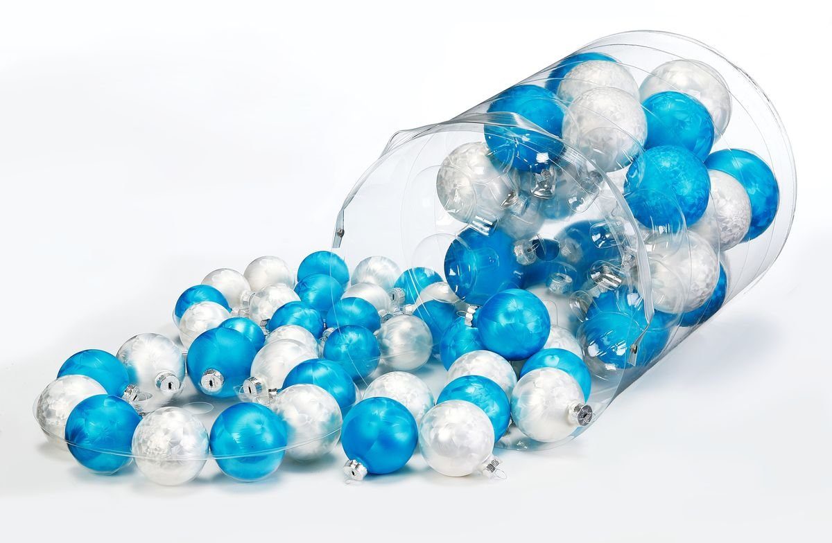 JACK Christbaumschmuck JACK 60x Inge Glas Christbaumkugeln 4 5 6 7 cm Eisla günstig online kaufen