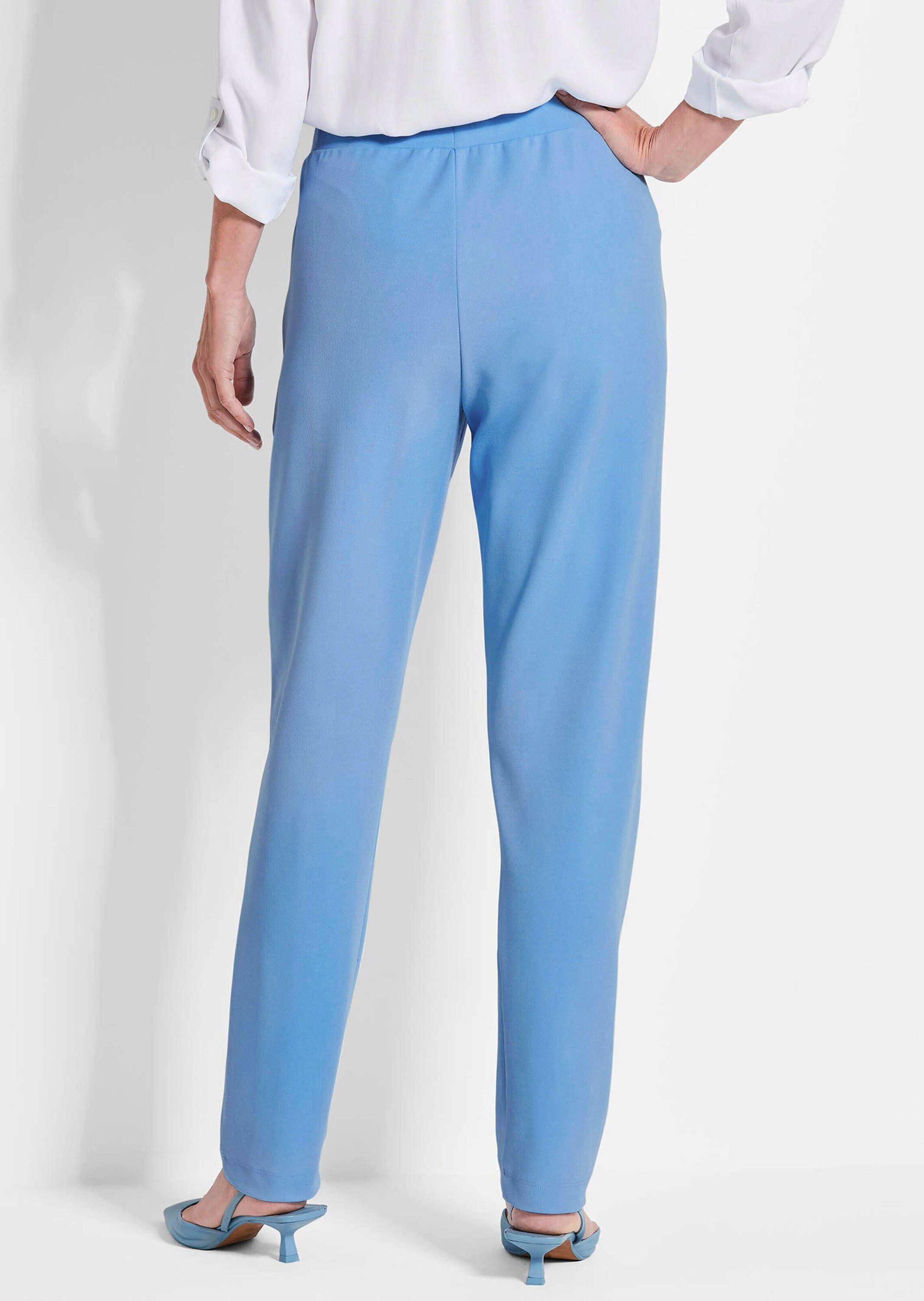 GOLDNER Schlupfhose Businesshose SARA mit Komfortbund Krepphose mit elastischem Bund, Taschen, Bundfalten