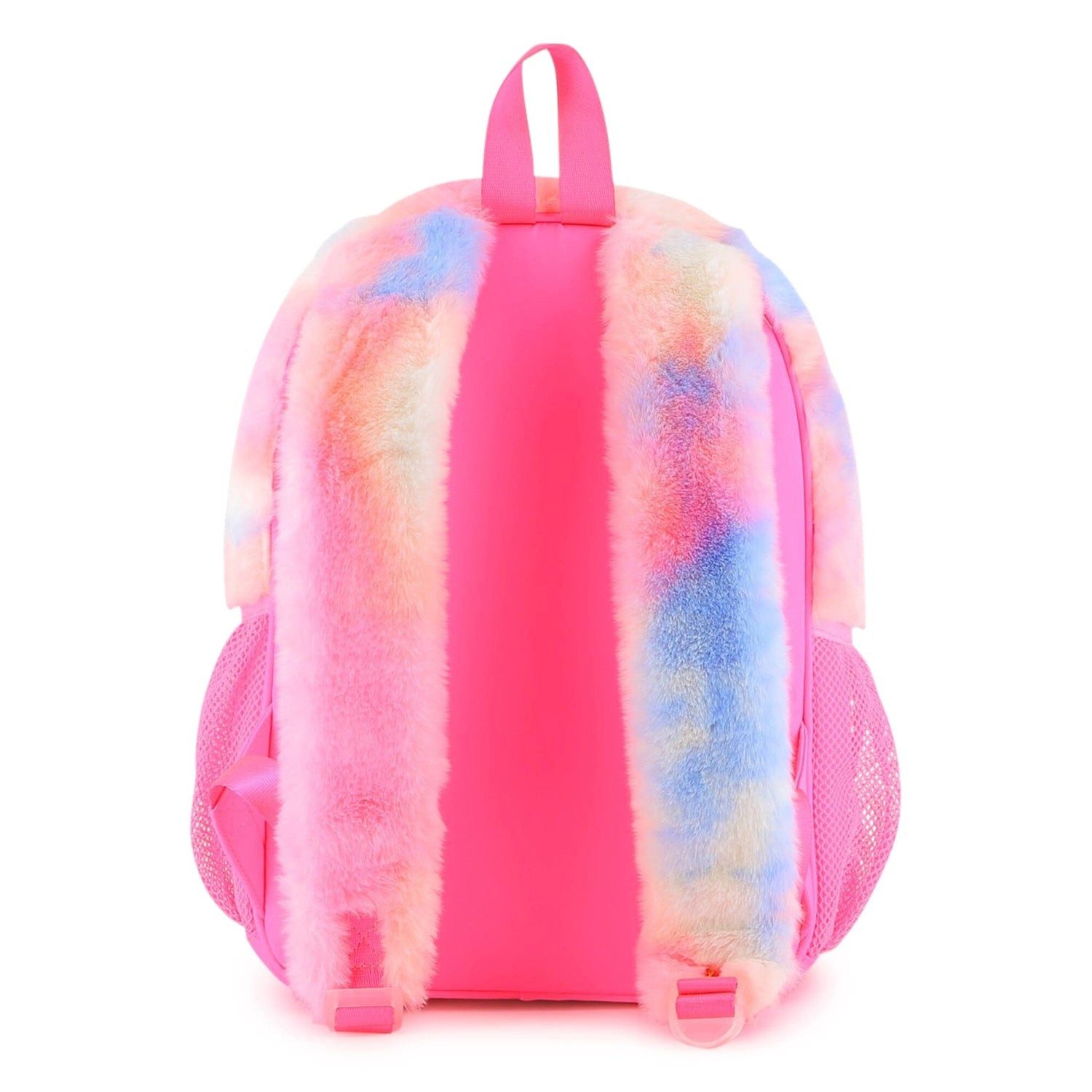 Billieblush Kinderrucksack BILLIEBLUSH Flauschiger Rucksack Schultasche mit Herz Stern und Regenb
