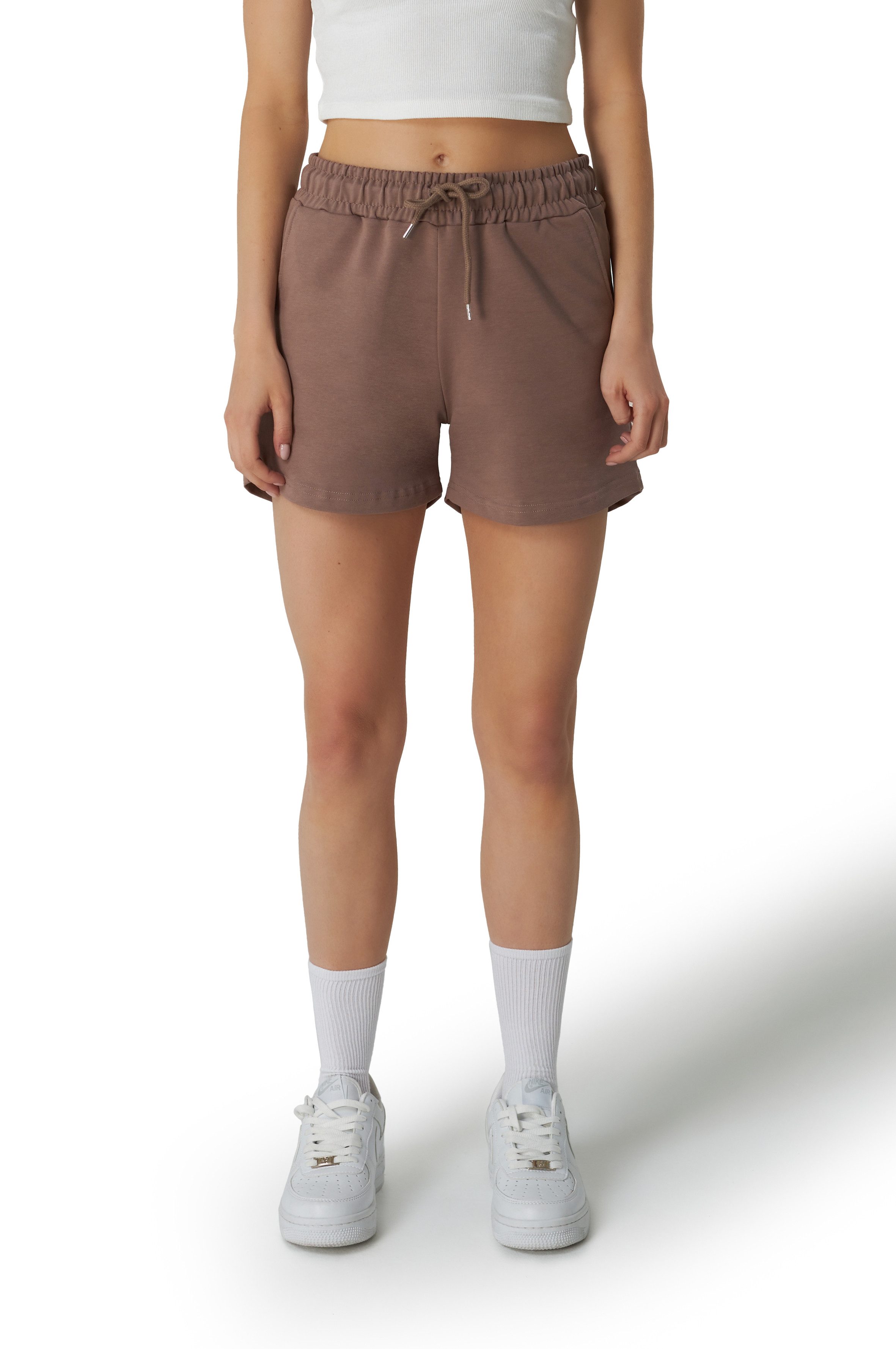 ROSS CAMP Sweatshorts Kurze Hose Damen Shorts Lycra