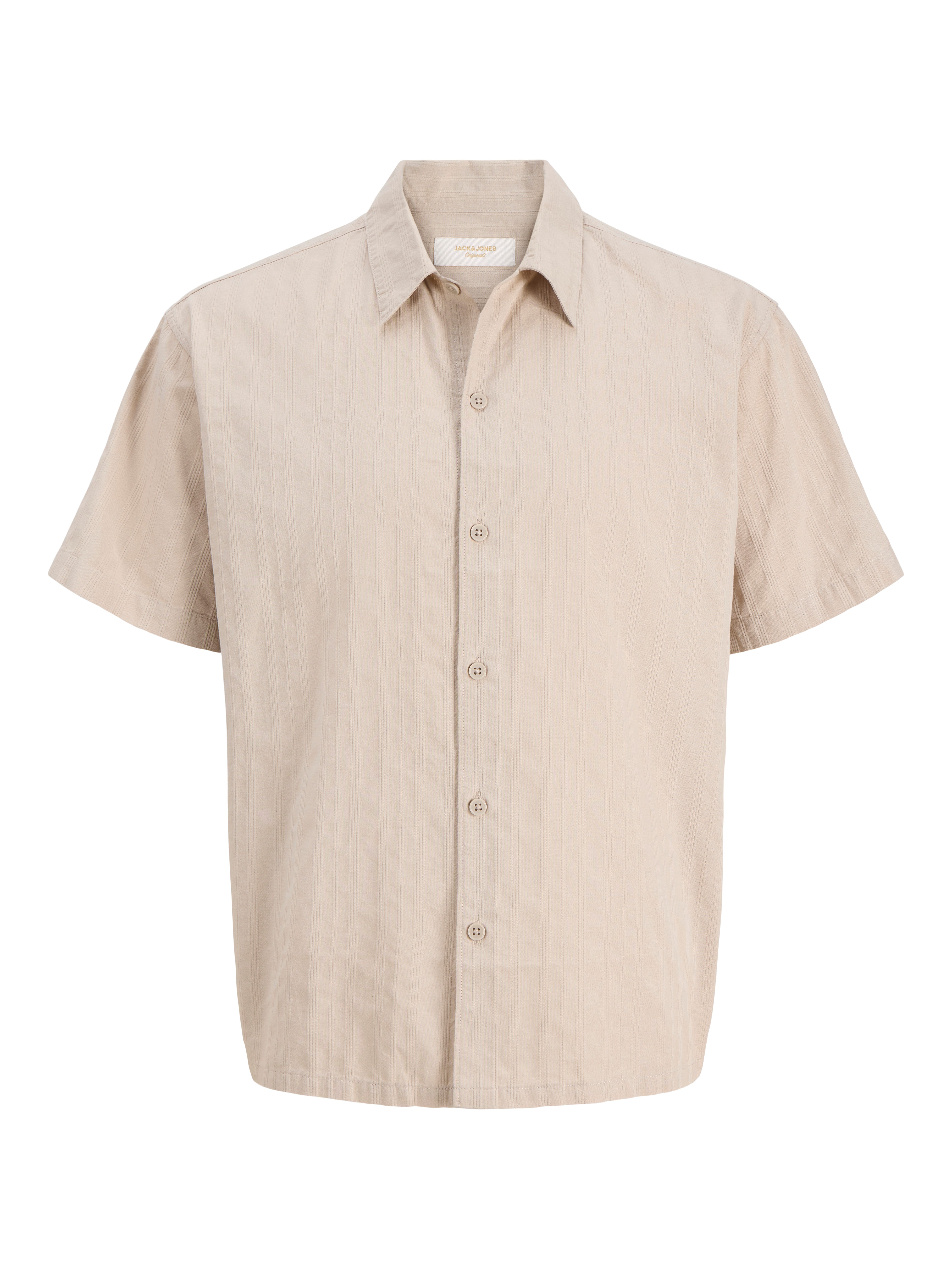 Jack & Jones Kurzarmhemd JORRIVIERA TEXTURE SHIRT SS mit Hemdkragen