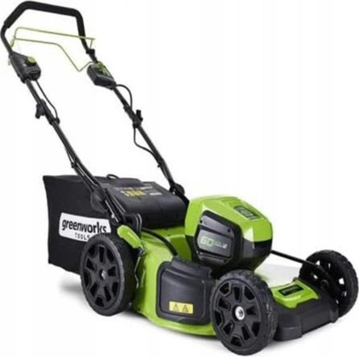 Greenworks Akkurasenmäher Greenworks Tools GD60LM51SP Akku-Rasenmäher solo, 51 cm Schnittbreite, Mulchfunktion, Seitenauswurf, Heckauswurf, bürstenloser Motor