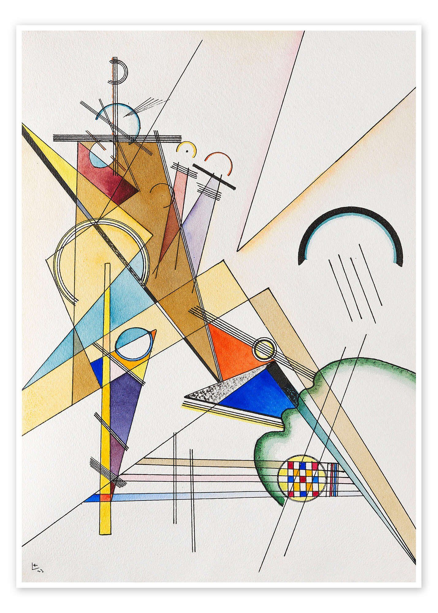 Posterlounge Poster Wassily Kandinsky, Gewebe, Malerei