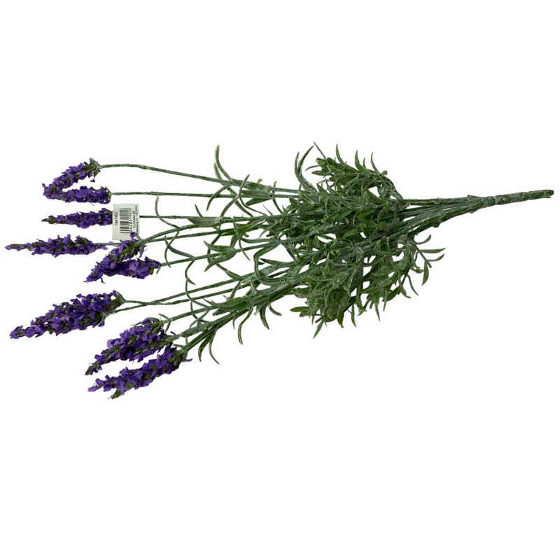 Kunstblume Künstliche Lavendelrispe Lavendel Lavendelzweig 40cm, Florissima