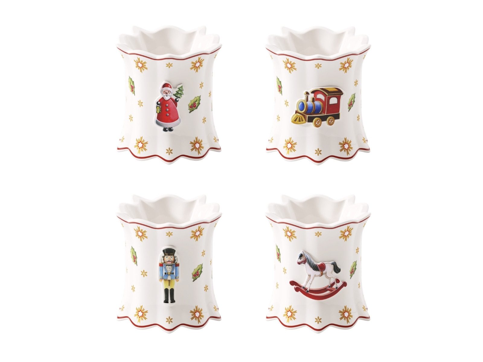 Villeroy & Boch Serviettenring Toy's Delight Serviettenringe Set 4tlg, Premium Porcelain