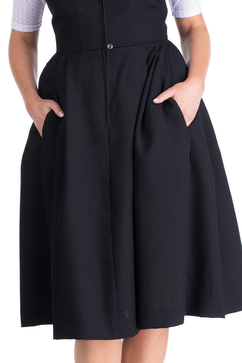 Hammerschmid Dirndl Midi Dirndl 1tlg. - WOLFGANGSEE - schwarz