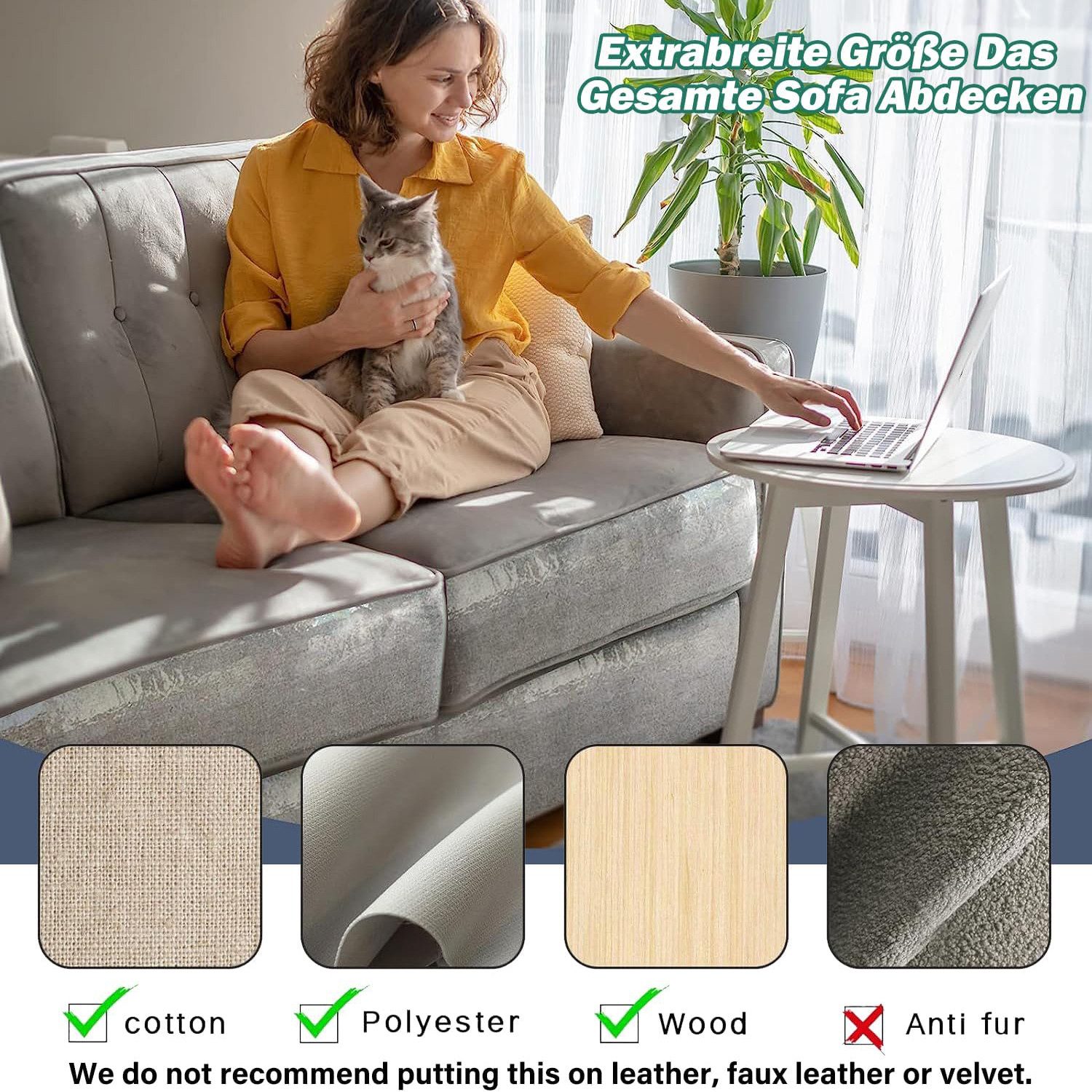 Ledander Kratzmatte Kratzschutz für Möbel, Kratzschutz Sofa Katze Pad, Hunde Kratzschutz für Türen Anti Kratz Folie für Katzenfür Möbel Couch