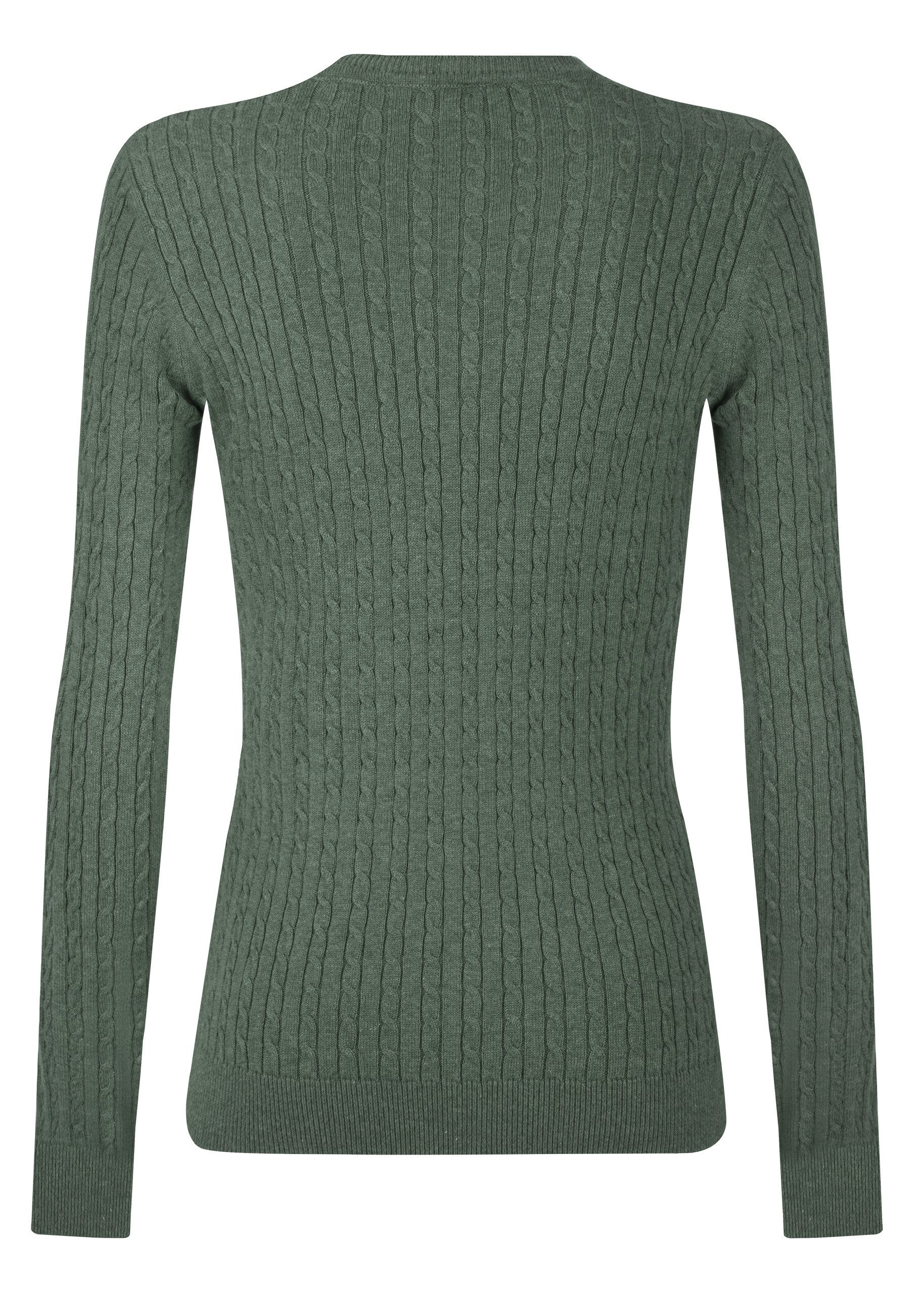 Felix Hardy Rundhalspullover Zopfmuster Pullover mit Rundhals