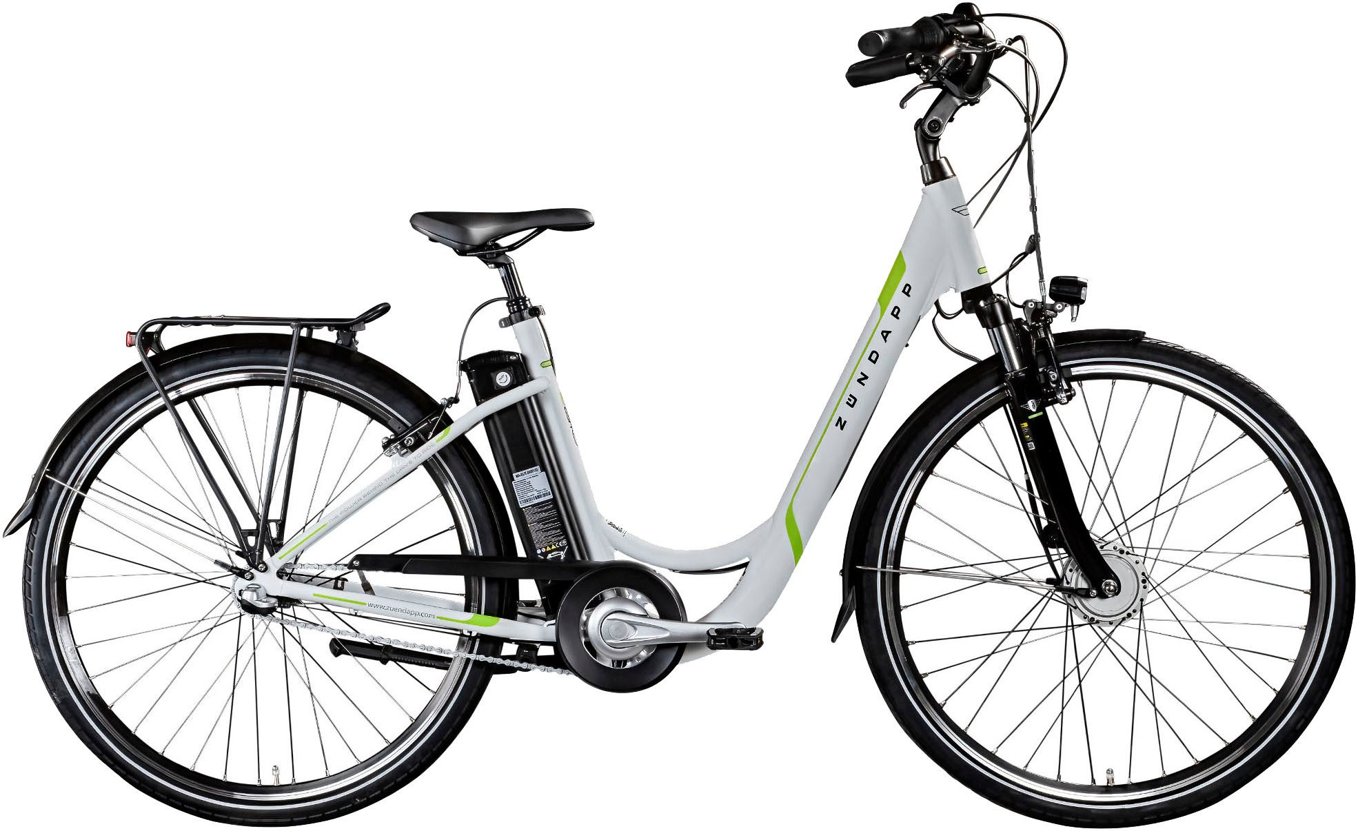Zündapp E-Bike Cityrad Z510, 3 Gang Shimano Nexus SC-3C41 Schaltwerk, Nabenschaltung, Frontmotor, 531 Wh, Pedelec, Elektrofahrrad für Damen u. Herren