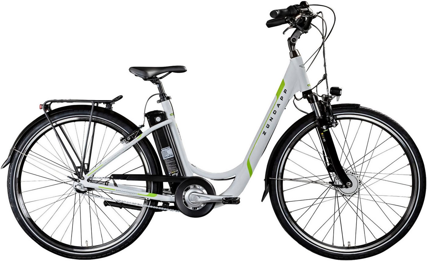 Zündapp E-Bike Cityrad Z510, 3 Gang Shimano Nexus SC-3C41 Schaltwerk, Nabenschaltung, Frontmotor, 531 Wh, Pedelec, Elektrofahrrad für Damen u. Herren